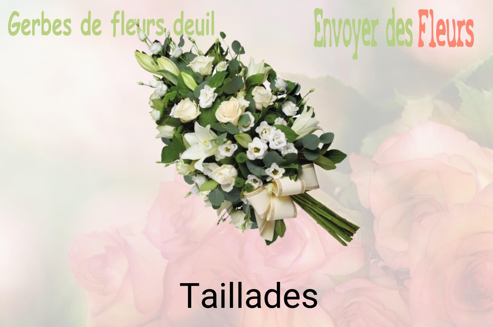 Gerbe de fleurs de deuil livrée à Taillades